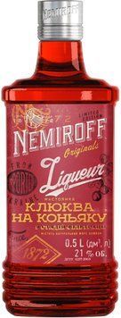 Настойка Nemiroff Клюква на коньяке 21% 0,5 л (NMF4820181420529) 791599 фото