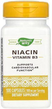Nature's Way Niacin 100 mg - 100 Capsules 1453372 фото
