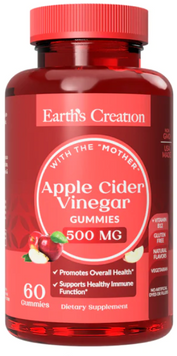 Earth&lsquo;s Creation Apple Cider Gummy with Mother Жувальні цукерки з яблучним оцтом 60 цукерок 1138682 фото