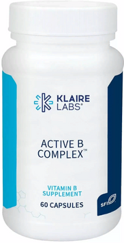Klaire Labs Active B Complex Комплекс вітамінів групи В 60 капсул 800223 фото