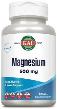 KAL Magnesium One Daily 500mg - 60 tablets 1461284 фото