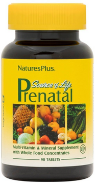 Nature's Plus Source of Life Prenatal Мультивитамины для беременных 90 таблеток 1116315 фото
