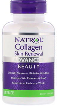 Natrol Collagen Skin Renewal, 120 Tablets (NTL-07372) 722073 фото