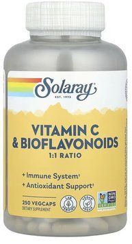Solaray Vitamin C & Bioflavonoids 1:1 500mg - 250 Veg Capsules 1452629 фото