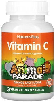 Nature's Plus Kids Vit C Chewable Sugarfree - 90 Tablets 1455589 фото
