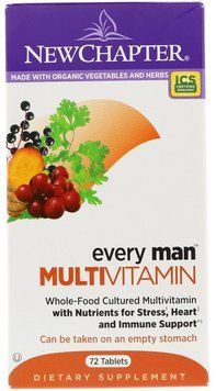 New Chapter, Every Man Multivitamin, 72 tablets (NCR-0323) 631815 фото