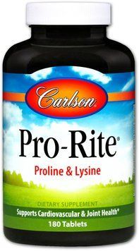 Carlson Labs Pro-Rite 60 tabs Пролин & Лізин 488768 фото