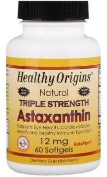 Healthy Origins Astaxanthin (Complex) AstaPure&reg; 12 mg 60 caps Астаксантин потрійний сили 534436 фото