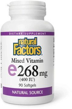 Natural Factors Mixed Vitamin E 268 mg (400 IU) - 90 softgels 1455936 фото
