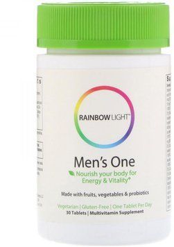 Rainbow Light Just Once Men's One Food-Based Multivitamin 30 Tabs Витамины для мужчин 535491 фото