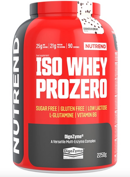 Nutrend Iso Whey ProZero 2250 g / 90 servings / cookies cream 1101887 фото