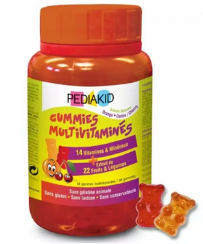Pediakid Multivitamin Мультівітаміни для дітей 60 жувальних цукерок 840073 фото