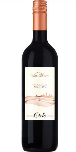 Вино Viamare Sangiovese-Primitivo Puglia червоне 0.75 л (WHS8008900009361) 815820 фото