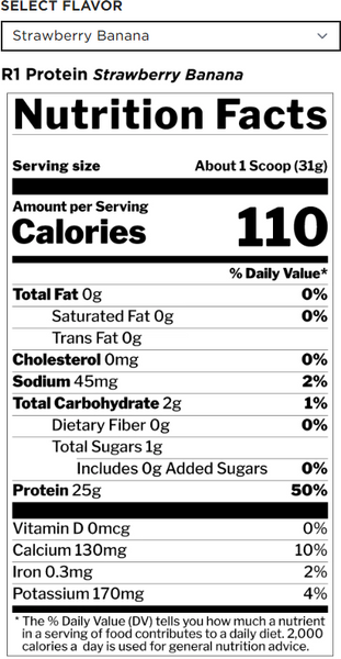 Протеин Rule 1 Protein 2260 g / 73 servings / Strawberry-banana 1155931 фото