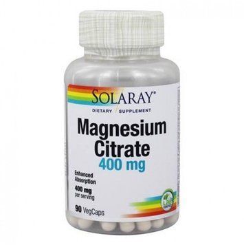 Solaray Magnesium Citrate, 400 mg, 90 VegCaps (SOR-46301) 661710 фото