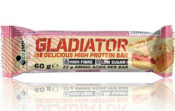 Olimp Gladiator Protein Bar 60 g Strawberry 493545 фото