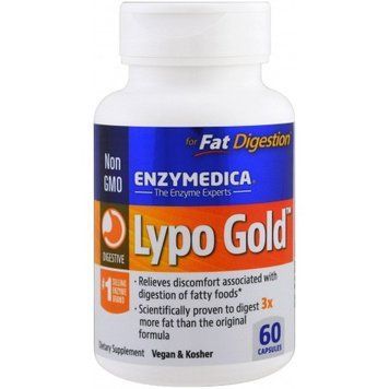 Enzymedica Lypo Gold For Fat Digestion Ферменти для переварювання жирів 60 капсул 774453 фото
