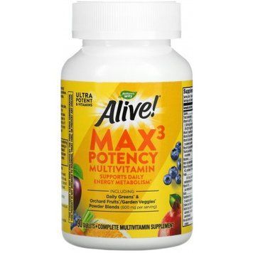 Nature's Way Alive! Max3 daily Мультивитамины с железом 90 таблеток 897048 фото