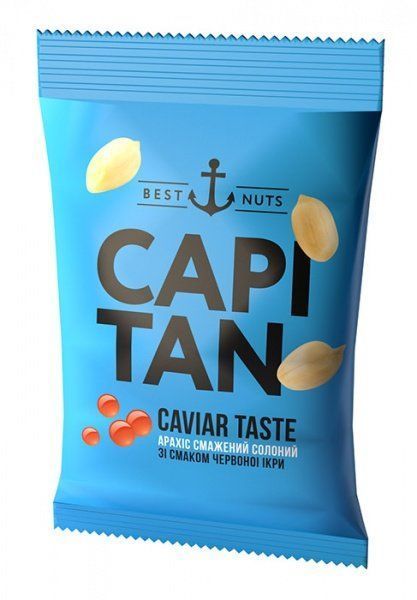 Арахис Capitan жареный соленый со вкусом красной икры 70 г (4820240033271) 1174125 фото