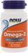 Now Foods Omega-3 Molecularly Distilled Softgels 30 капсул (Омега-3 молекулярно дистиллированная) 414057 фото 1