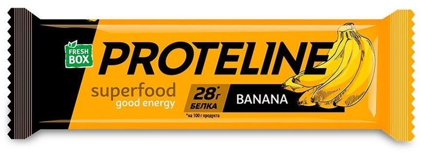 Протеиновый батончик Monsters Fresh Box ProteLine 24x40 g Banan 865558 фото