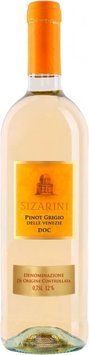 Вино Sizarini Pinot Grigio Venezie DOC, біле сухе, 0.75л 11% (DIS8011510029766) 1179255 фото