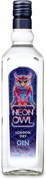 Джин Neon Owl London Dry 37.5% 0.7 л (3014400238595) 1345438 фото