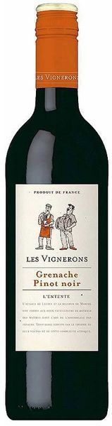 Вино Les Vignerons &laquo;Grenache Pinot Noir&raquo; червоне 0.75 л (WHS3263280111553) 818468 фото