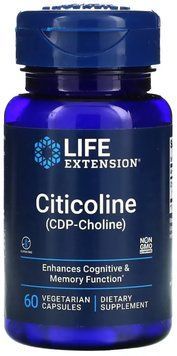 Life Extension Citicoline (CDP-Choline) - 60 veg capsules 1461028 фото