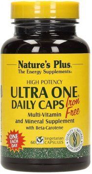 Natures Plus Ultra One Daily Caps Iron Free 60 caps Щоденні мультивітаміни без заліза 491958 фото