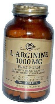Solgar L-Arginine Солгар L-Аргинин 1000 mg, 90 Tаблеток 463558 фото