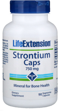 Life Extension Strontium Caps Mineral for Bone Health 750 mg 90 Caps (LEX-14769) 590747 фото