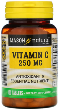 Mason Natural Vitamin C Витамин С 250 мг 100 таблеток 1157546 фото