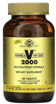 Solgar Formula VM-2000 Multinutrient Formula Солгар Мультівітаміни 180 таблеток 841223 фото