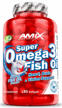 Amix Super Omega 3 Fish Oil 1000mg 180 soft gel / 180 servings 1028468 фото