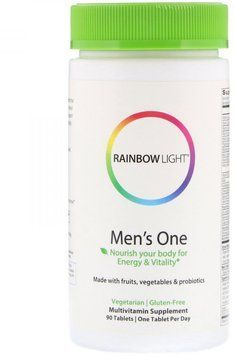 Rainbow Light Just Once Men's One Food-Based Multivitamin 90 Tabs Витамины для мужчин 535492 фото