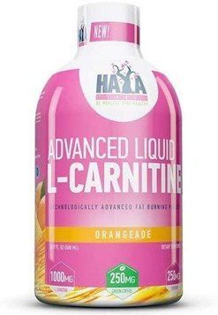 Haya Labs Advanced Liquid L-Carnitine 1000 mg Ацетил-L-карнитин 500 мл Orange 1051876 фото