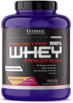Протеин Ultimate Nutrition Prostar 100% Whey Protein 2390 g /80 servings/ peanut butter & jelly 504502 фото