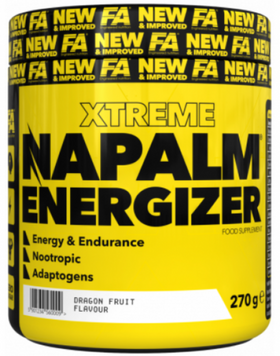 Передтренувальний комплекс Fitness authority Napalm Energizer 270 g/60 servings/dragon fruit 1112780 фото