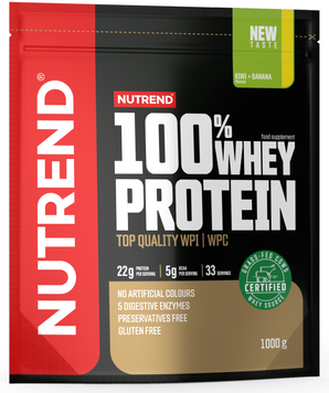 Протеин Nutrend 100% Whey Protein 1000 g /33 servings/ Kiwi Banana 843835 фото