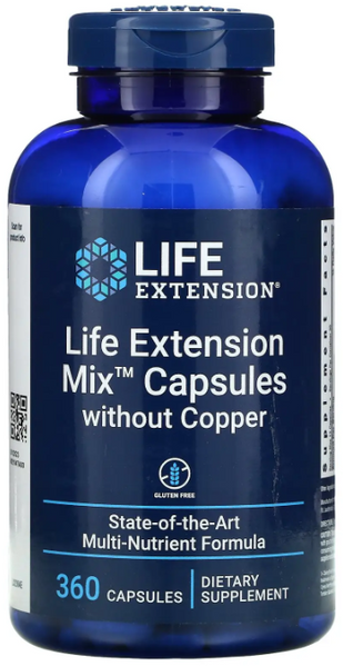 Life Extension Mix Мульти-питательная формула с добавлением ниацина 360 капсул 1159478 фото