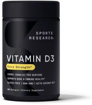 Sport Research Vitamin D3 5000IU - 360 softgels 1470593 фото
