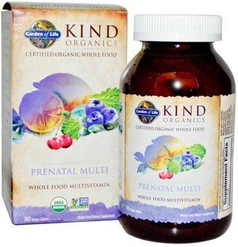 Garden of Life MyKind Organics, Prenatal Multi, 180 Vegan Tablets (GOL-11771) 681593 фото