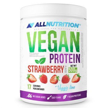 Протеин All Nutrition Vegan Protein 500 g Strawberry 582412 фото