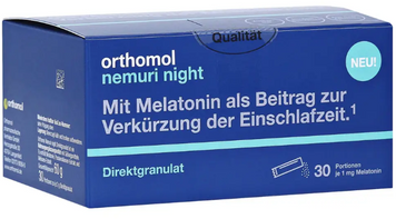 Orthomol Nemuri Комплекс для нормализации сна 30 дней 30 пакетиков лингавальный порошок 1088694 фото
