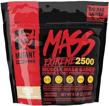 Гейнер Mutant Mass Xxxtreme 2500 2720 g / 11 servings / Vanilla 719529 фото