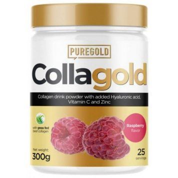 Pure Gold Collagold 300 g / 25 servings / Raspberry 1135857 фото