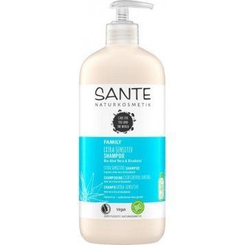 Sante Family Extra Sensitive Shampoo БІО-Шампунь для чутливої шкіри голови Алое Віра та Бісаболол 500 ml 895619 фото