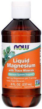 Now Foods Liquid Magnesium with Trace Minerals, 8 fl oz (237 ml) (NF1288) 634663 фото