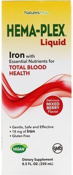 Nature's Plus Hema-Plex Liquid Iron, 250 ml (NTP37687) 686644 фото